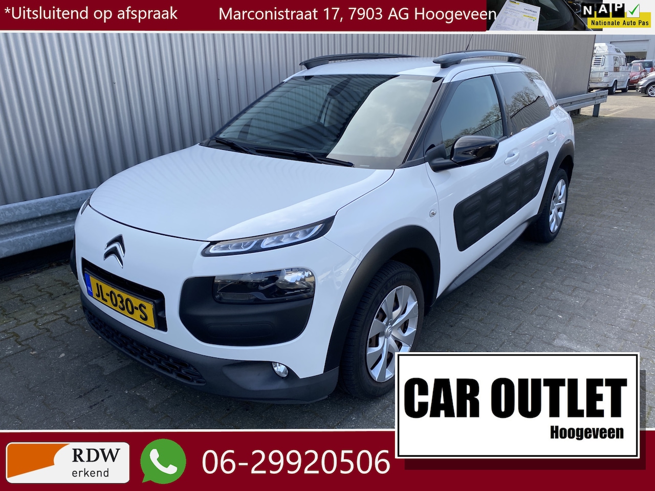 Citroën C4 Cactus - 1.2 PureTech Business 67Dkm.NAP, AUTOMAAT, Navi, CC, PDC & CAM, nw. APK – Inruil Mogelijk - AutoWereld.nl