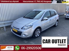 Renault Clio Estate - 1.6-16V Dynamique AUTOMAAT 126Dkm, Leer/Stof, Clima, Navi, CC, Stoelvw, PDC, Afn.Trekh. –