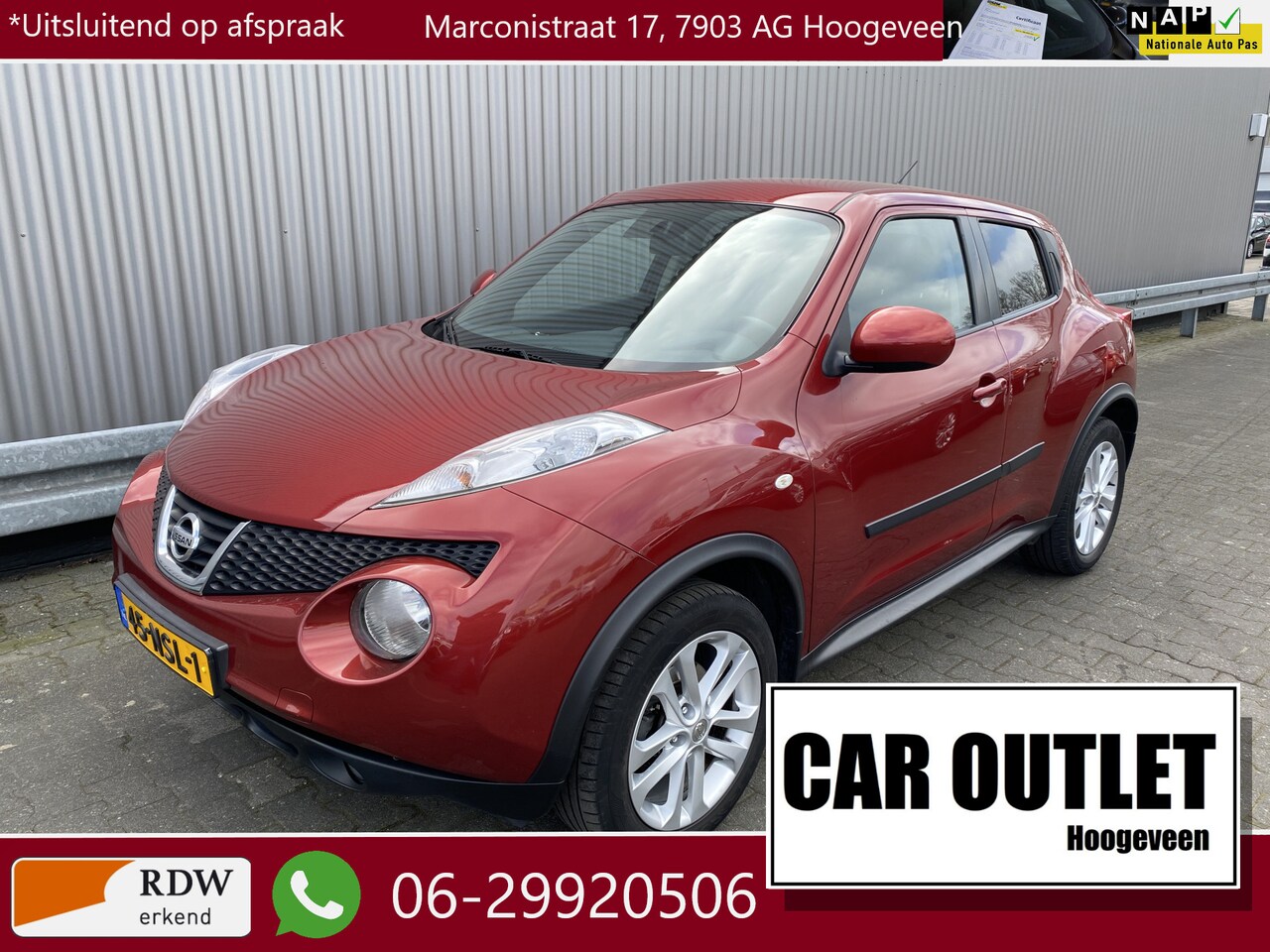 Nissan Juke - 1.6 Acenta Clima, CC, PDC, LM, Afn.Trekh, nw. APK – Inruil Mogelijk – - AutoWereld.nl
