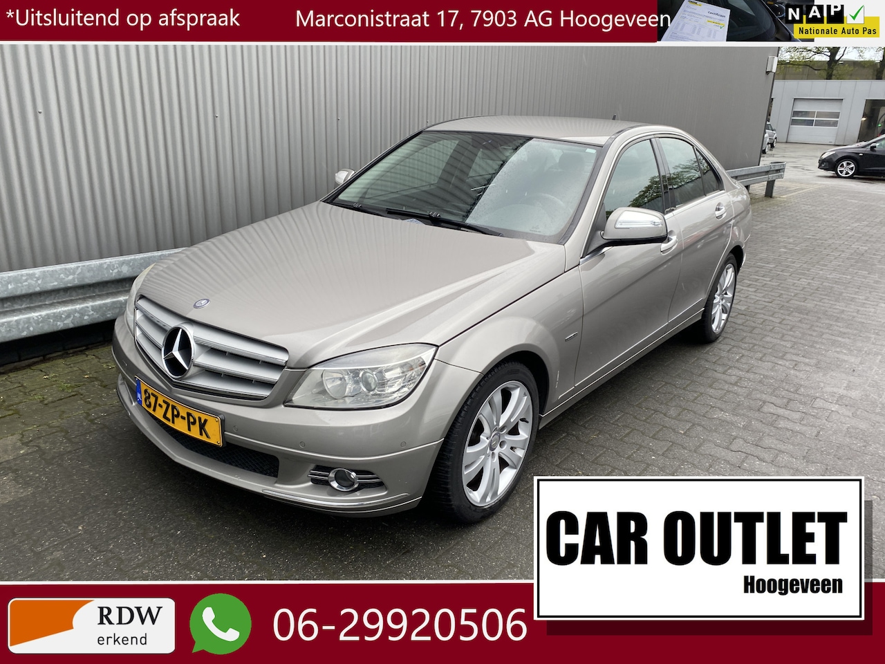 Mercedes-Benz C-klasse - 280 Avantgarde Leer, Clima, Navi, CC, PDC, LM, nw. APK – Inruil Mogelijk – - AutoWereld.nl