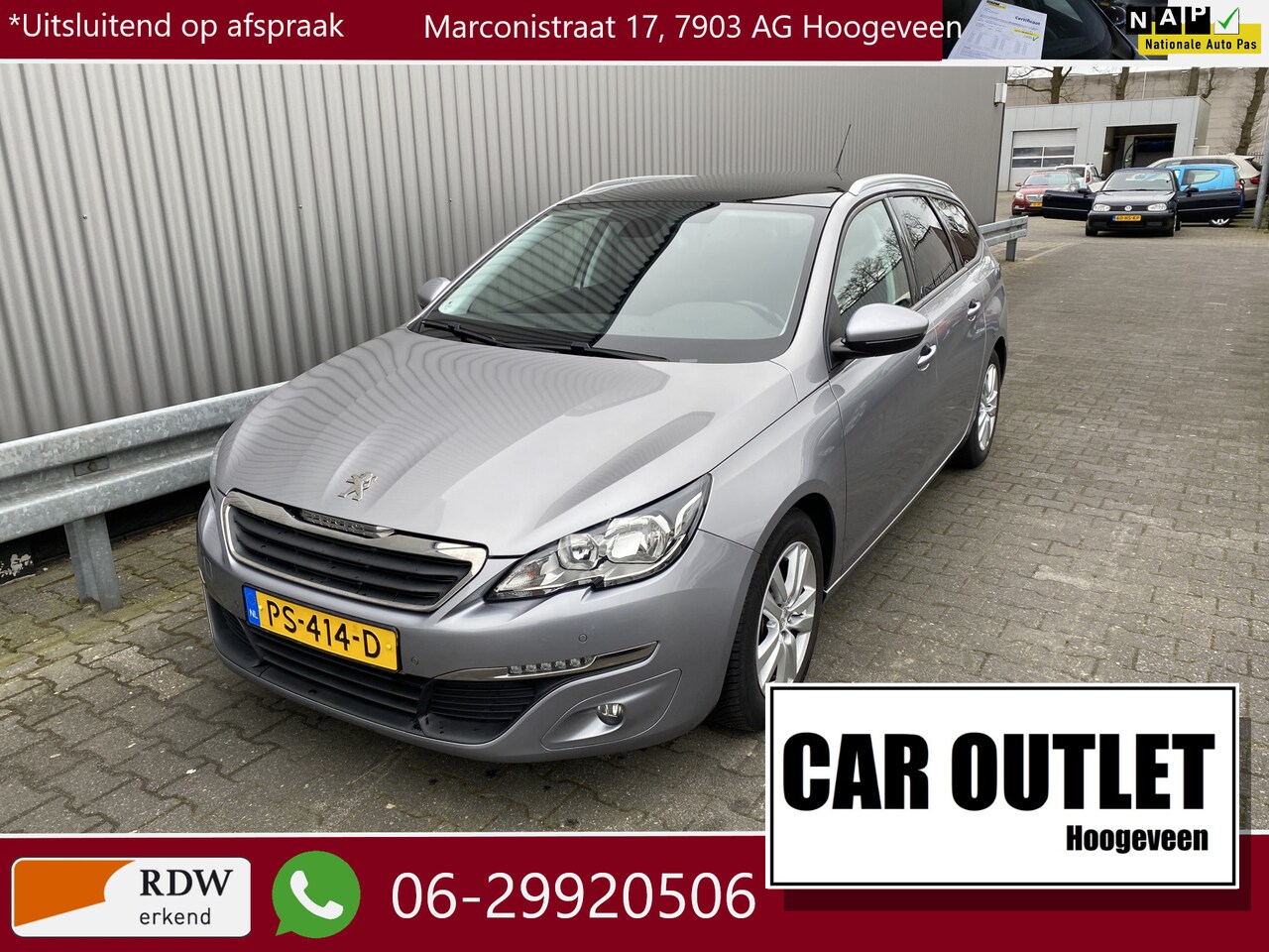 Peugeot 308 SW - 1.2 PureTech Blue Lion 159Dkm.NAP, Clima, CC, Pano, PDC v/a, LM, Trekh, nw. APK – Inruil M - AutoWereld.nl
