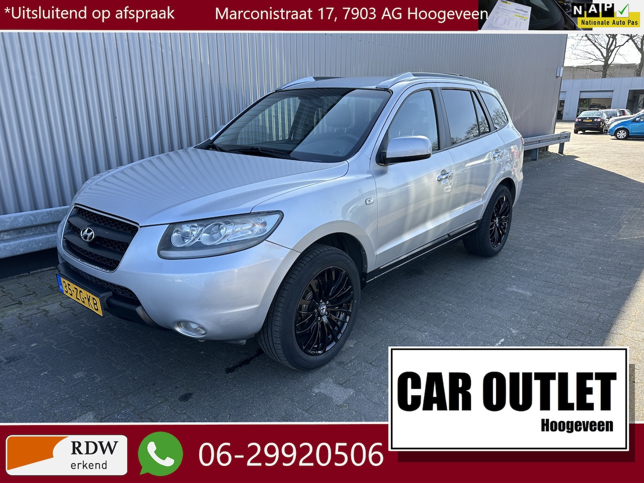 Hyundai Santa Fe - 2.7i V6 Style Premium Leer, Navi, Clima Nw APK --Inruil Mogelijk-- - AutoWereld.nl