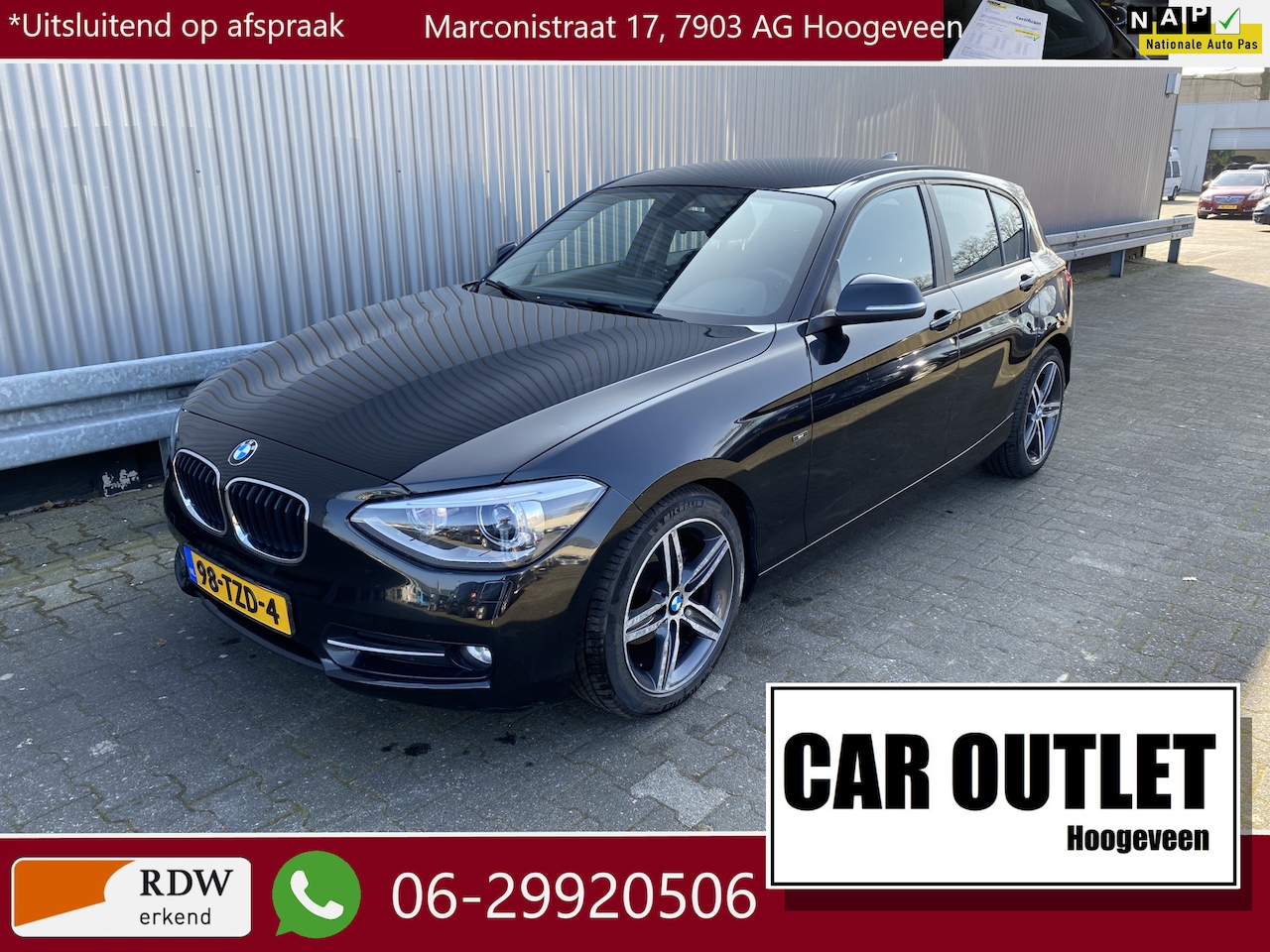 BMW 1-serie - 116i Business+ Sportline 135Dkm.NAP, AUTOMAAT, 5-Drs, Clima, Navi, CC, PDC, LM, nw. APK – - AutoWereld.nl