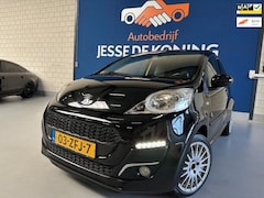 Peugeot 107 - 1.0 Black & Silver, bj.2012, nieuwe model, kleur:zwart, airco, sportvelgen, nw.koppeling,