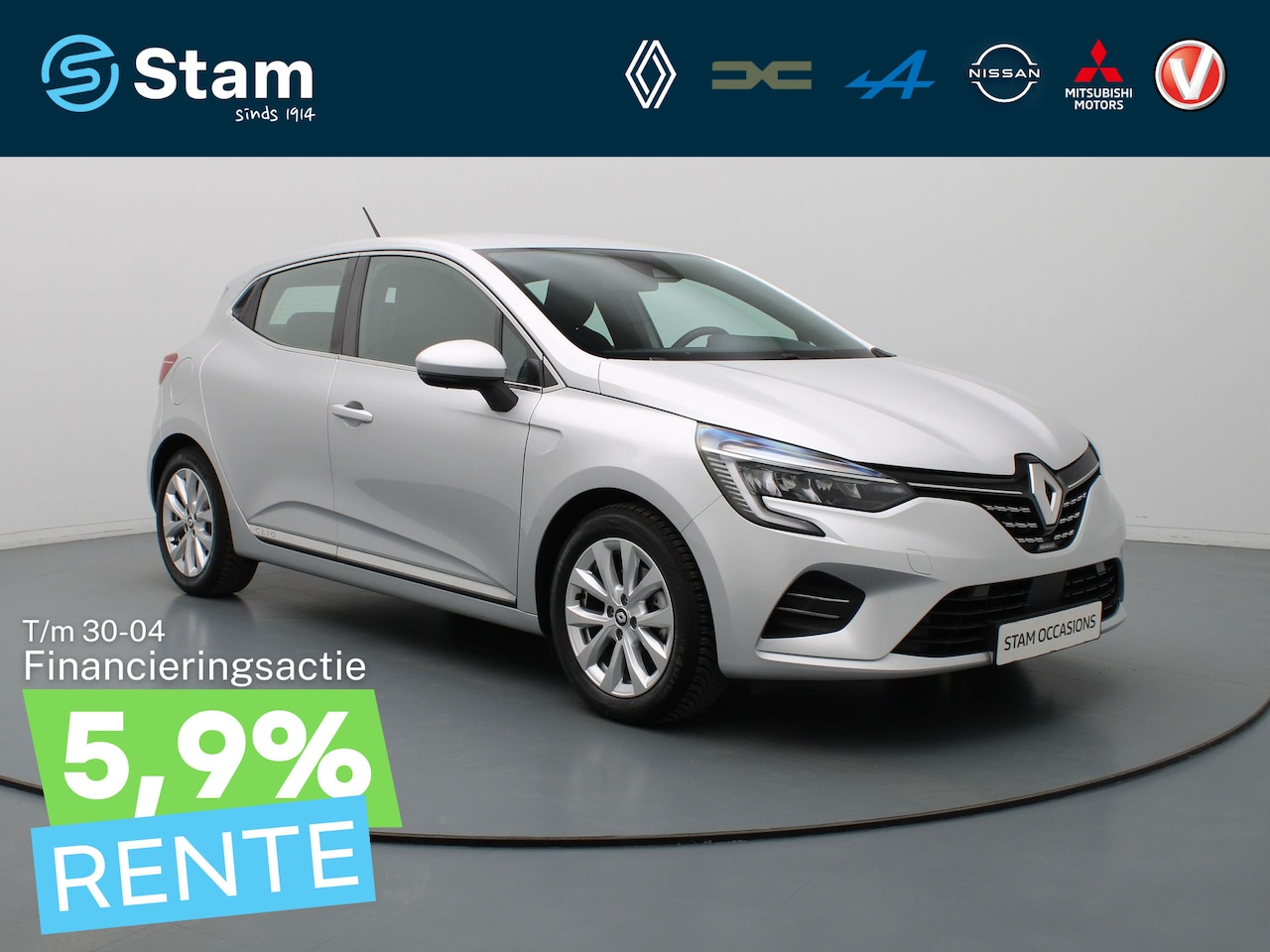 Renault Clio - E-Tech Hybrid 140pk Intens Carplay | Climate | Cruise | Parksens. achter | 16" Velgen - AutoWereld.nl