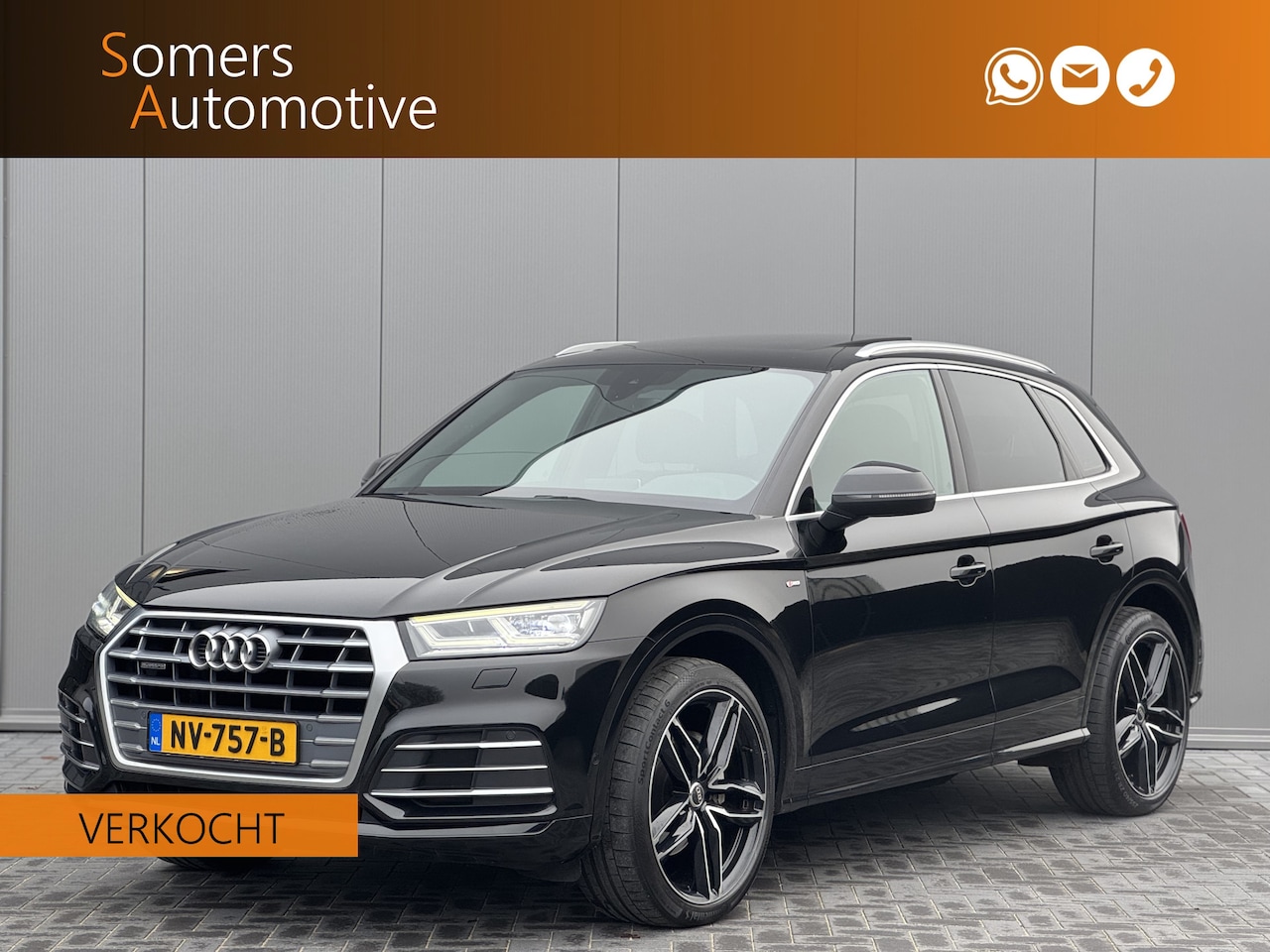 Audi Q5 - 2.0 TDI quattro Sport Pro Line S | Panorama | Luchtvering | 21" | Trekhaak - AutoWereld.nl