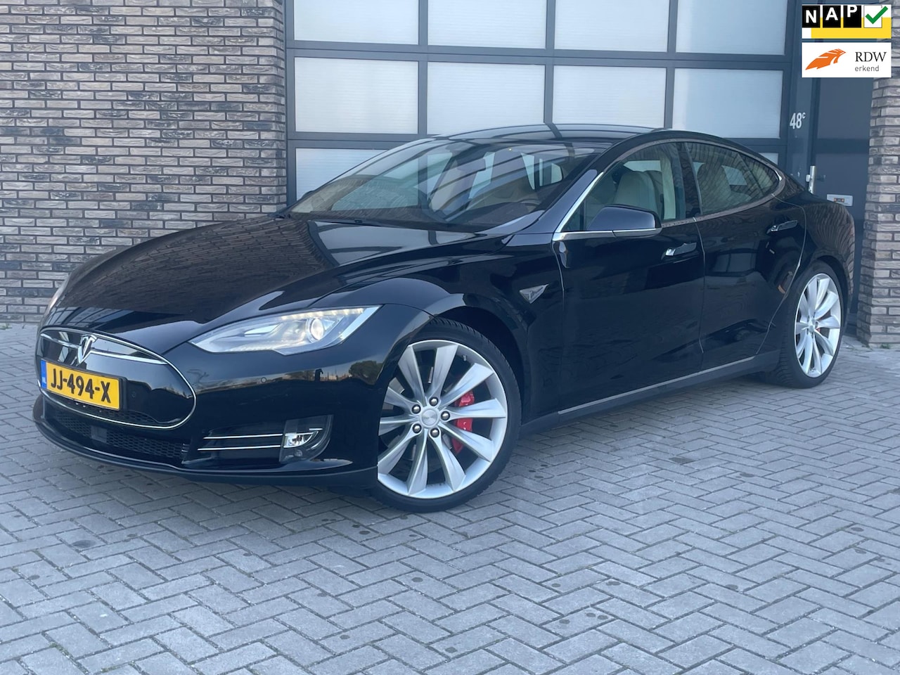 Tesla Model S - 90D Performance P90D CCS 734pk 21 Inch Incl. BTW Zwart 2016 - AutoWereld.nl