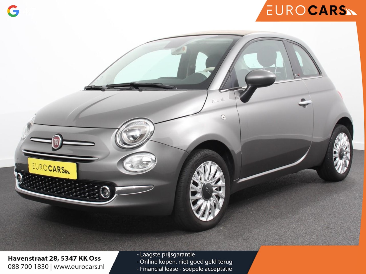 Fiat 500 - 1.0 Hybrid Dolcevita Cabriolet Parksensoren achter Cruise Control Radio DAB / DAB+ - AutoWereld.nl