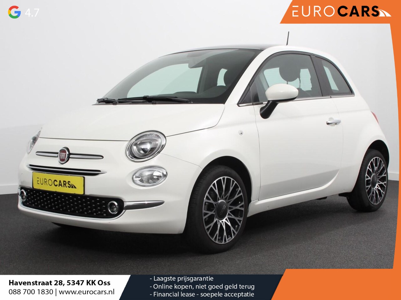 Fiat 500 - 1.0 Hybrid Dolcevita Finale Panorama dak Airco Cruise Control Navigatie Apple Carplay/Andr - AutoWereld.nl