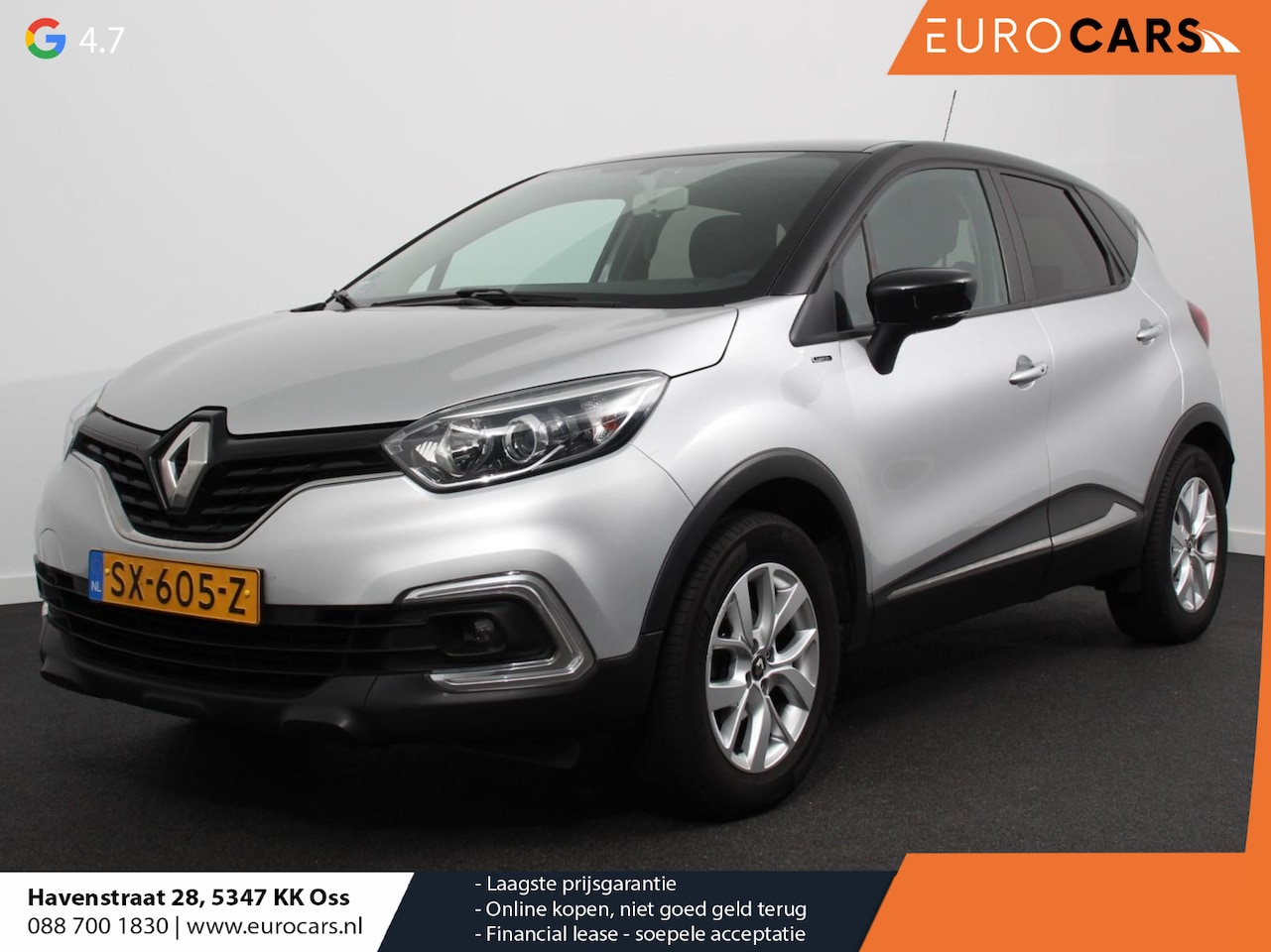 Renault Captur - 0.9 TCe Limited Navigatie Airco Lichtmetalen Velgen Cruise Control Parkeer Sensoren Trekha - AutoWereld.nl