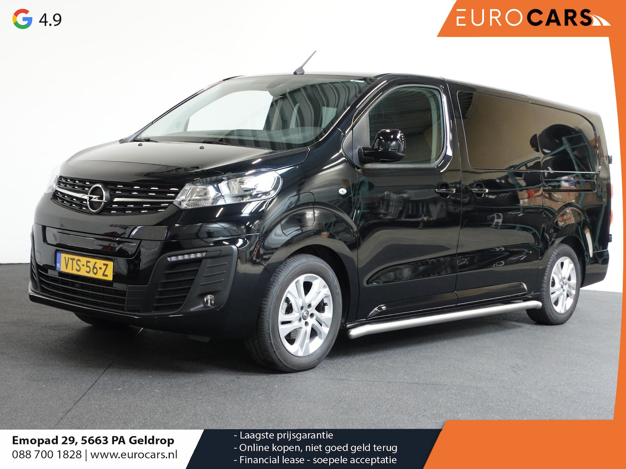 Opel Vivaro-e - L3 75 kWh 6-Persoons Dubbele Cabine Lang Automaat - AutoWereld.nl