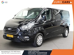 Ford Transit Custom - 300 2.0 TDCI L2H1 Limited Dubbele cabine Navigatie Airco 2x Schuifdeuren Trekhaak Parkeers