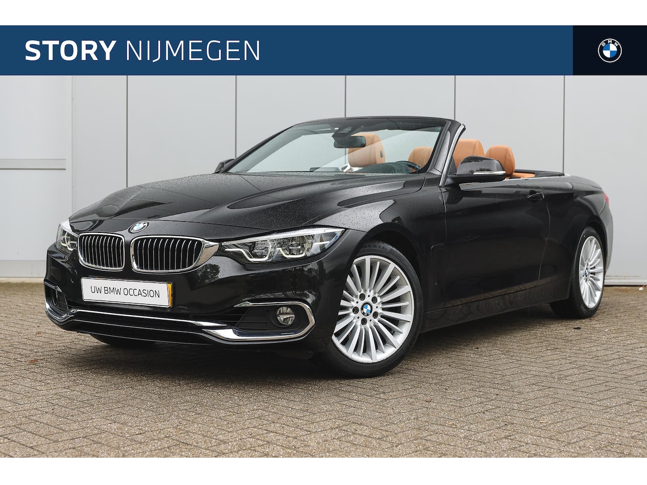BMW 4-serie Cabrio - 420i Luxury Line Automaat / Comfort Access / Stoelverwarming / Air Collar / Adaptieve LED - AutoWereld.nl