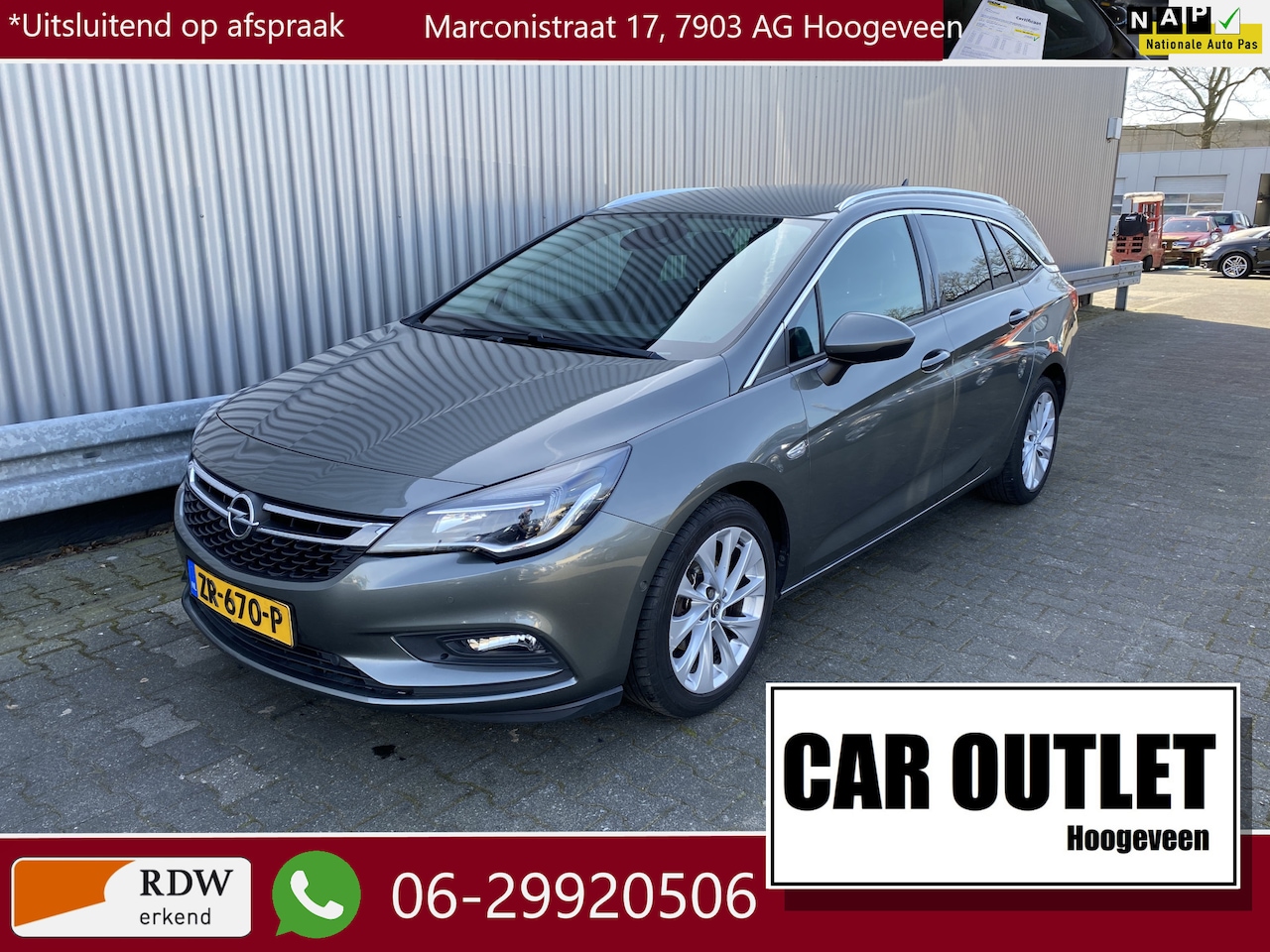 Opel Astra Sports Tourer - 1.4 Turbo Innovation AUTOMAAT, Clima, Stoelvw, Navi, CC, PDC v/a & Cam, LM, Afn.Trekh, APK - AutoWereld.nl