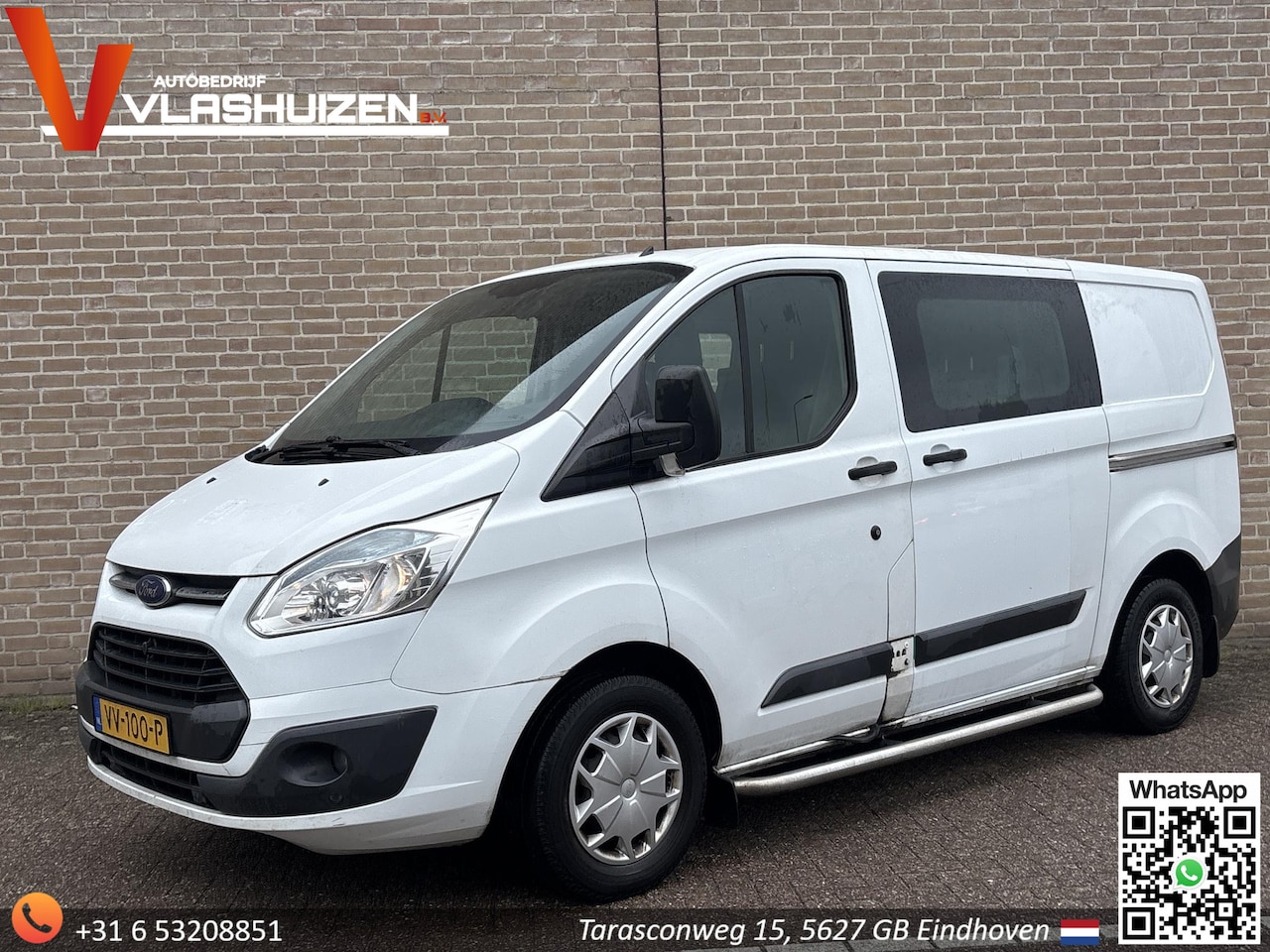 Ford Transit Custom - 290 2.2 TDCI L1H1 Trend Dubbel Cabine | € 7.450,- NETTO! | Cruise | Airco | PDC | Bijrijde - AutoWereld.nl