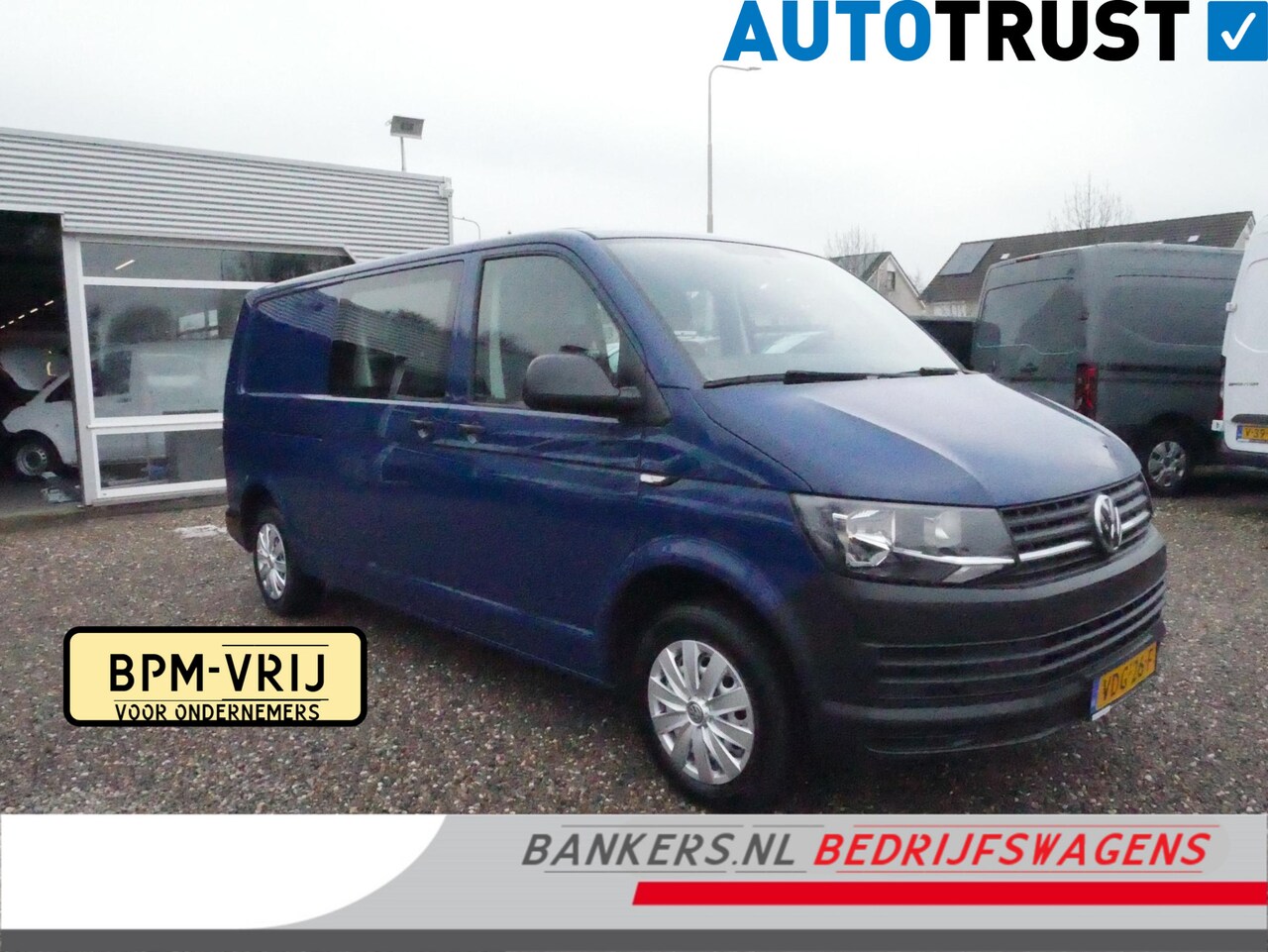Volkswagen Transporter - 2.0 TDI 100PK, L2H1, Dubbel Cabine, Airco - AutoWereld.nl