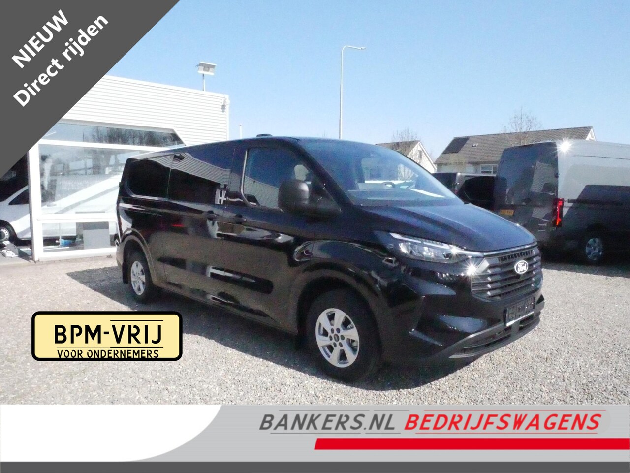 Ford Transit Custom - 2.0TDCI 150PK, L2H1, Dubbel Cabine, Airco, Nieuw direct uit voorraad leverbaar, Met 5 jaar - AutoWereld.nl