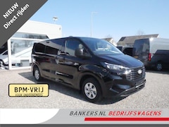 Ford Transit Custom - 2.0TDCI 150PK, L2H1, Dubbel Cabine, Airco, Nieuw direct uit voorraad leverbaar, Met 5 jaar