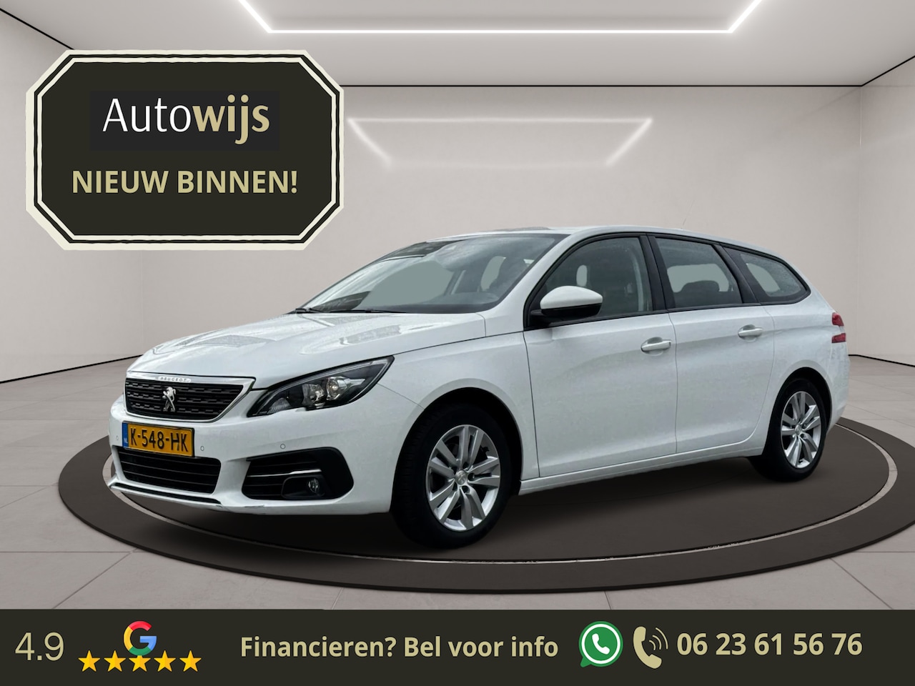 Peugeot 308 SW - 1.2 PureTech Blue Lease Active|NL AUTO|Xenon|Digidash|Camera - AutoWereld.nl