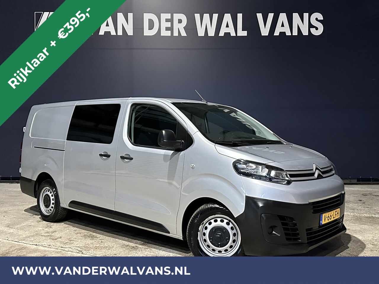 Citroën Jumpy - 2.0 BlueHDI **MARGE, GEEN BTW** 123pk L3H1 XL Dubbele cabine Euro6 RIJKLAAR Airco | Naviga - AutoWereld.nl