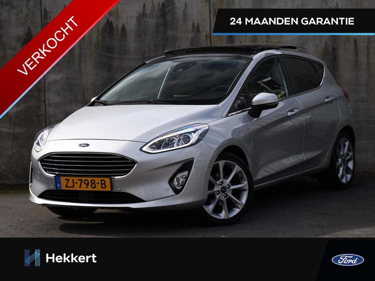 Ford Fiesta - Titanium 1.0 EcoBoost 100pk SCHUIF-DAK | 17''LM | B&O | ADAPT. CRUISE | KEYLESS | WINTER P - AutoWereld.nl