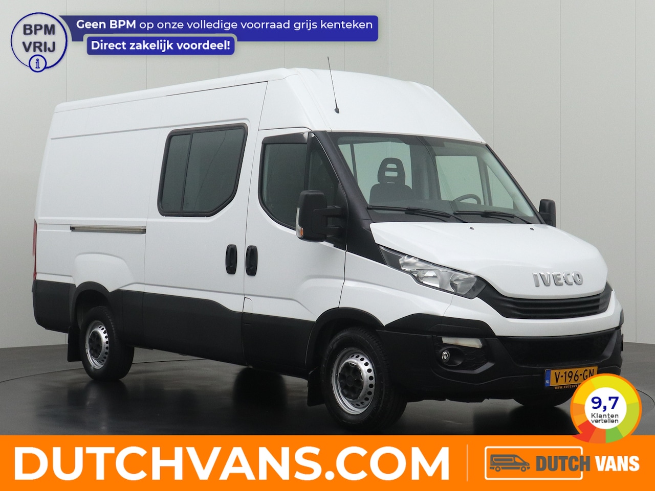 Iveco Daily - 35S14V L2H2 Dubbele Cabine | 3500Kg Trekhaak | Airco | 6-Persoons - AutoWereld.nl