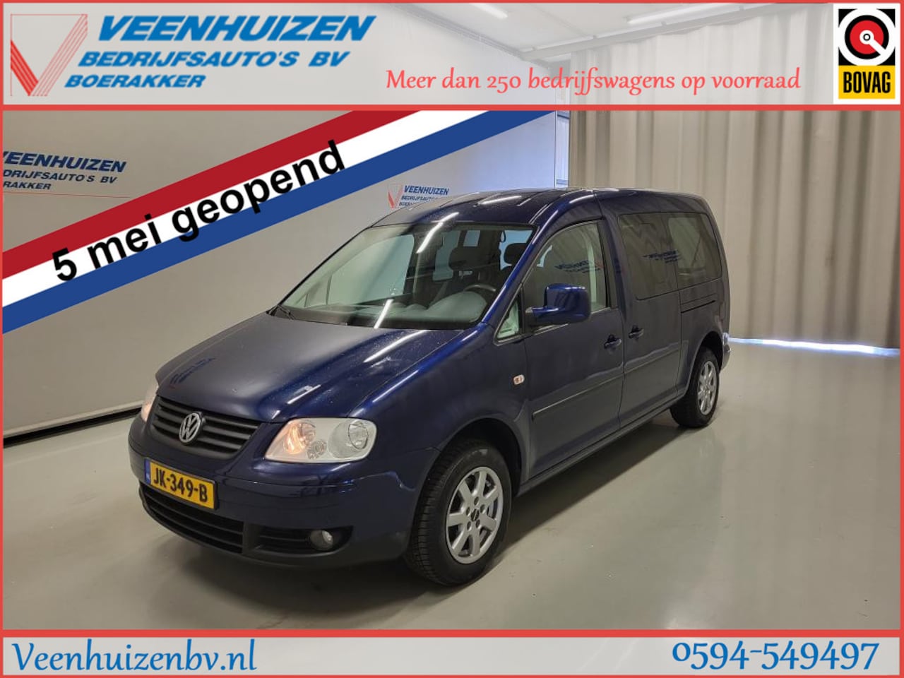 Volkswagen Caddy Maxi - 1.6 Benzine Personenbus 7-Persoons Marge! - AutoWereld.nl