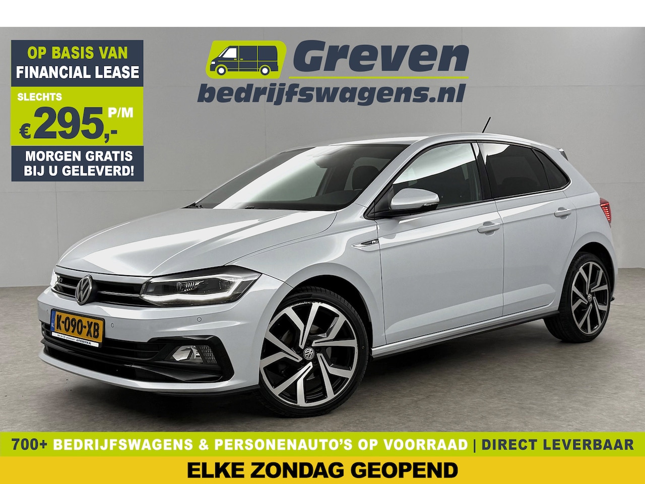 Volkswagen Polo - 1.6 TDI Highline R-Line DSG Camera Virtual LED Clima Cruise Navi PDC 18''LMV Stoelverw. - AutoWereld.nl