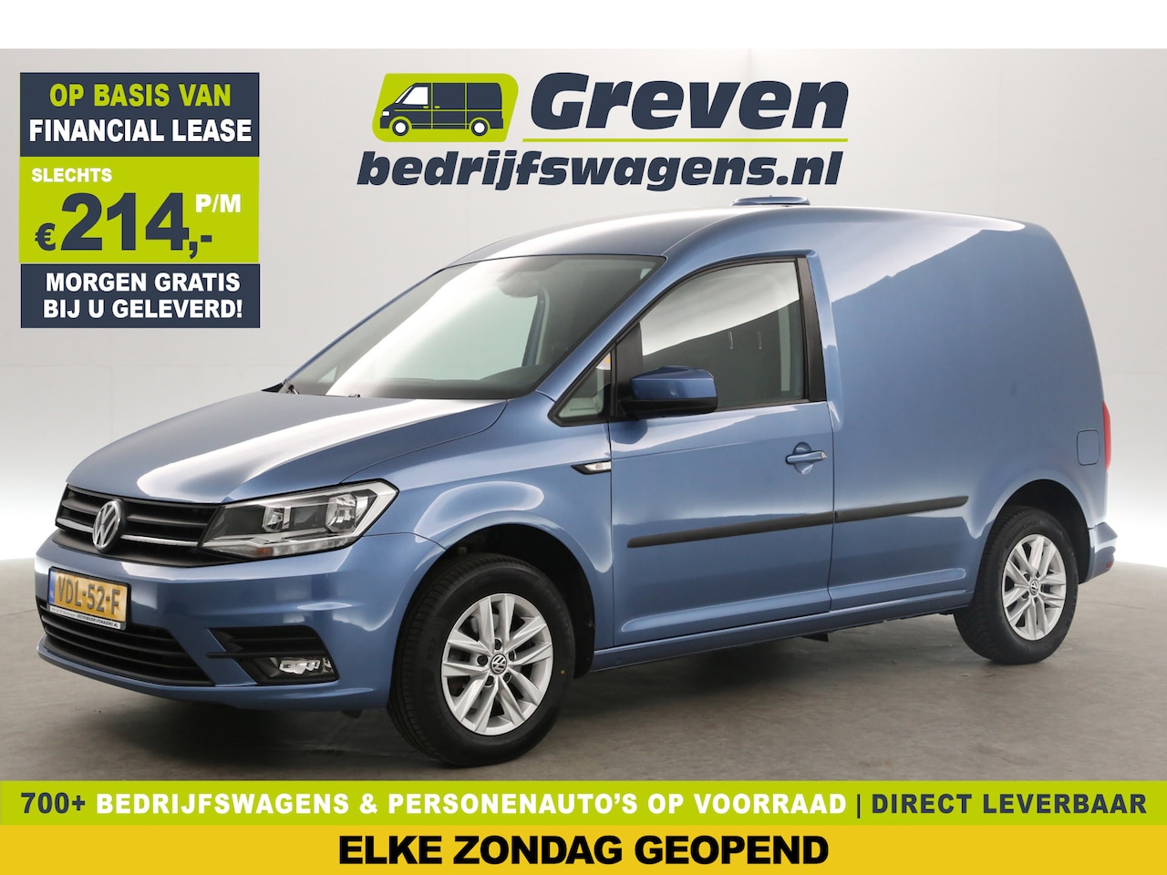 Volkswagen Caddy - 2.0 TDI L1H1 Airco Cruise Carplay Navigatie PDC 15''LMV Elektrpakket Schuifdeur Trekhaak - AutoWereld.nl