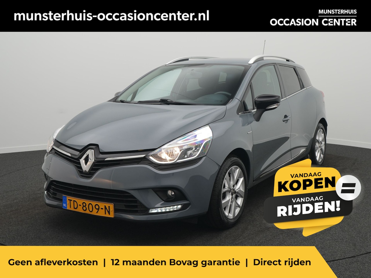 Renault Clio Estate - TCe 90 Limited - RIJKLAARPRIJS - Airco - Cruise Control - Navigatie - AutoWereld.nl