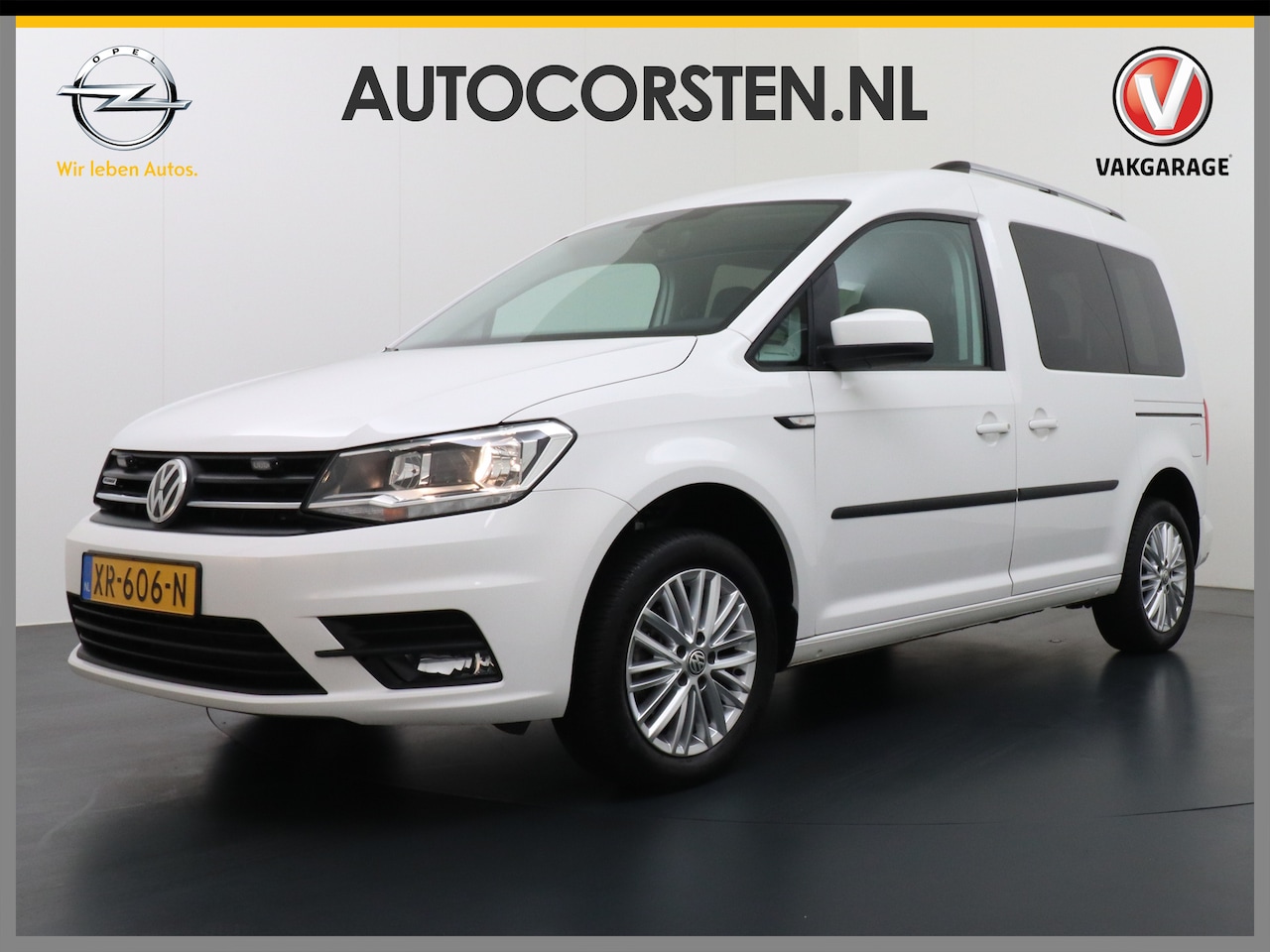 Volkswagen Caddy - 1.4TGI Autom. Aardgas 5-Persoons Trekhaak Navi Ecc Cruise control Signaleringsverlichting - AutoWereld.nl