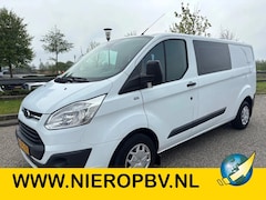 Ford Transit Custom - 2.0TDCI L2H1 Dubbelcabine Airco Navi Cruisecontrol Trekhaak EURO 6