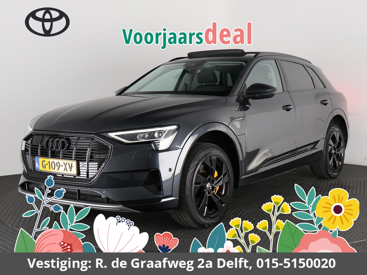 Audi e-tron - 50 Quattro Black Edition Plus 71 kWh | Navigatie | Schuif-/Kanteldak | Privacy Glass | - AutoWereld.nl