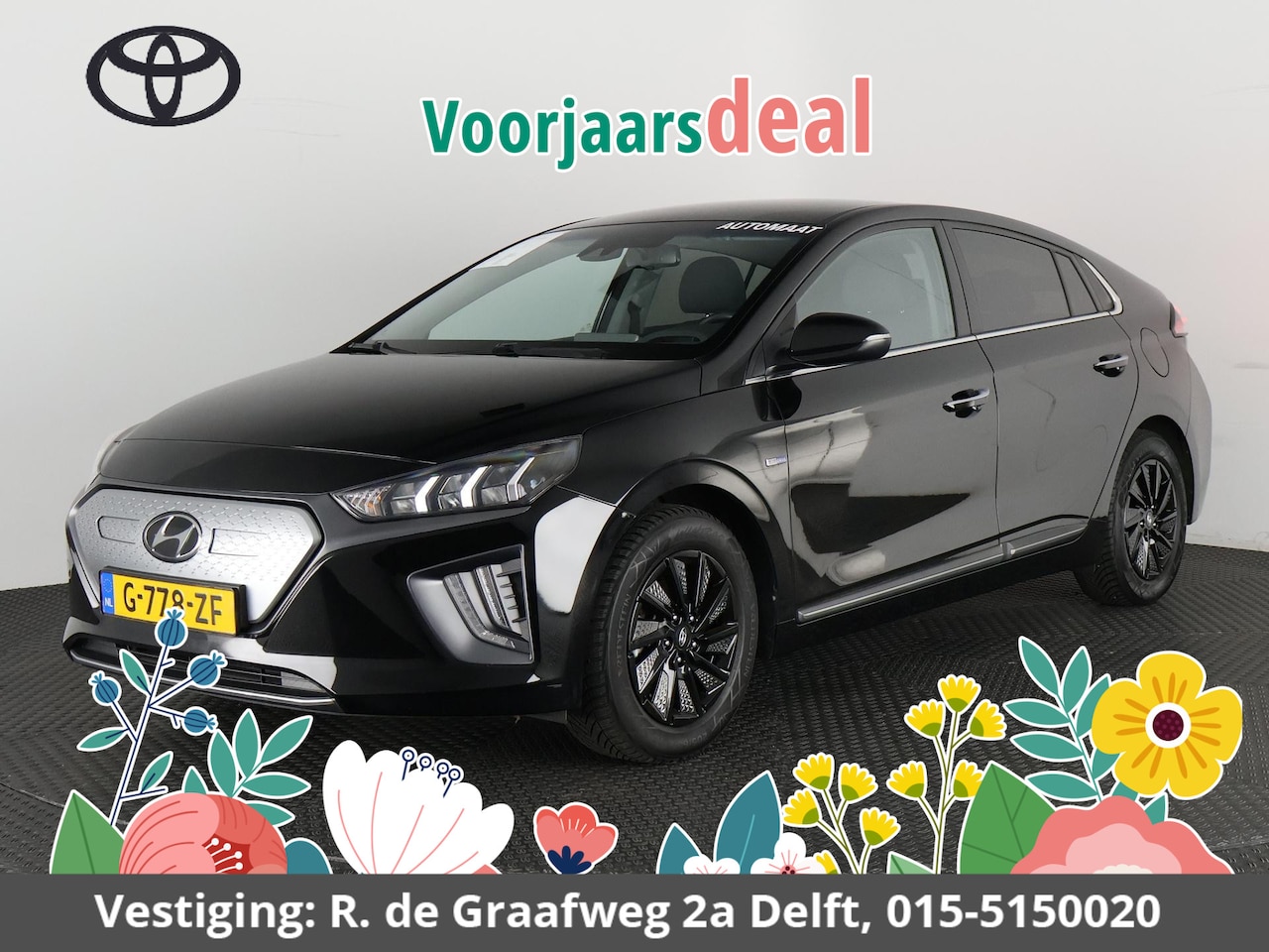 Hyundai IONIQ - Black Comfort EV 38 kWh | 300 km actieradius! | Navigatie | Camera | - AutoWereld.nl