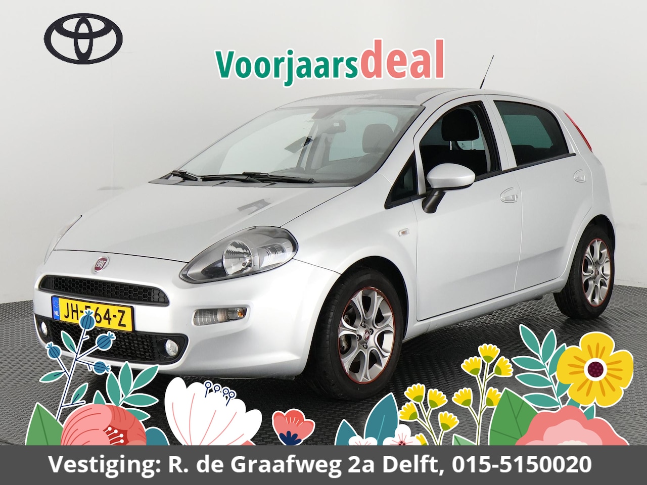 Fiat Punto Evo - Evo 0.9 TwinAir Lounge | Airco | Trekhaak | Parkeersensoren | Cruise control | - AutoWereld.nl
