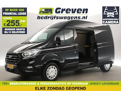 Ford Transit Custom - 300 2.0 TDCI L2H2 Airco Camera Cruise 2xSchuifdeur LED 3 Persoons PDC Stoelverwarming Elek