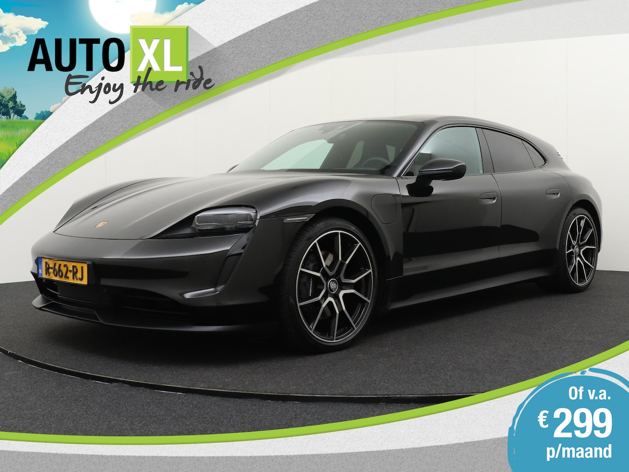 Porsche Taycan Sport Turismo - 79 kWh 327 PK Sportleder Memory 21" RS velgen Bose 5P. - AutoWereld.nl