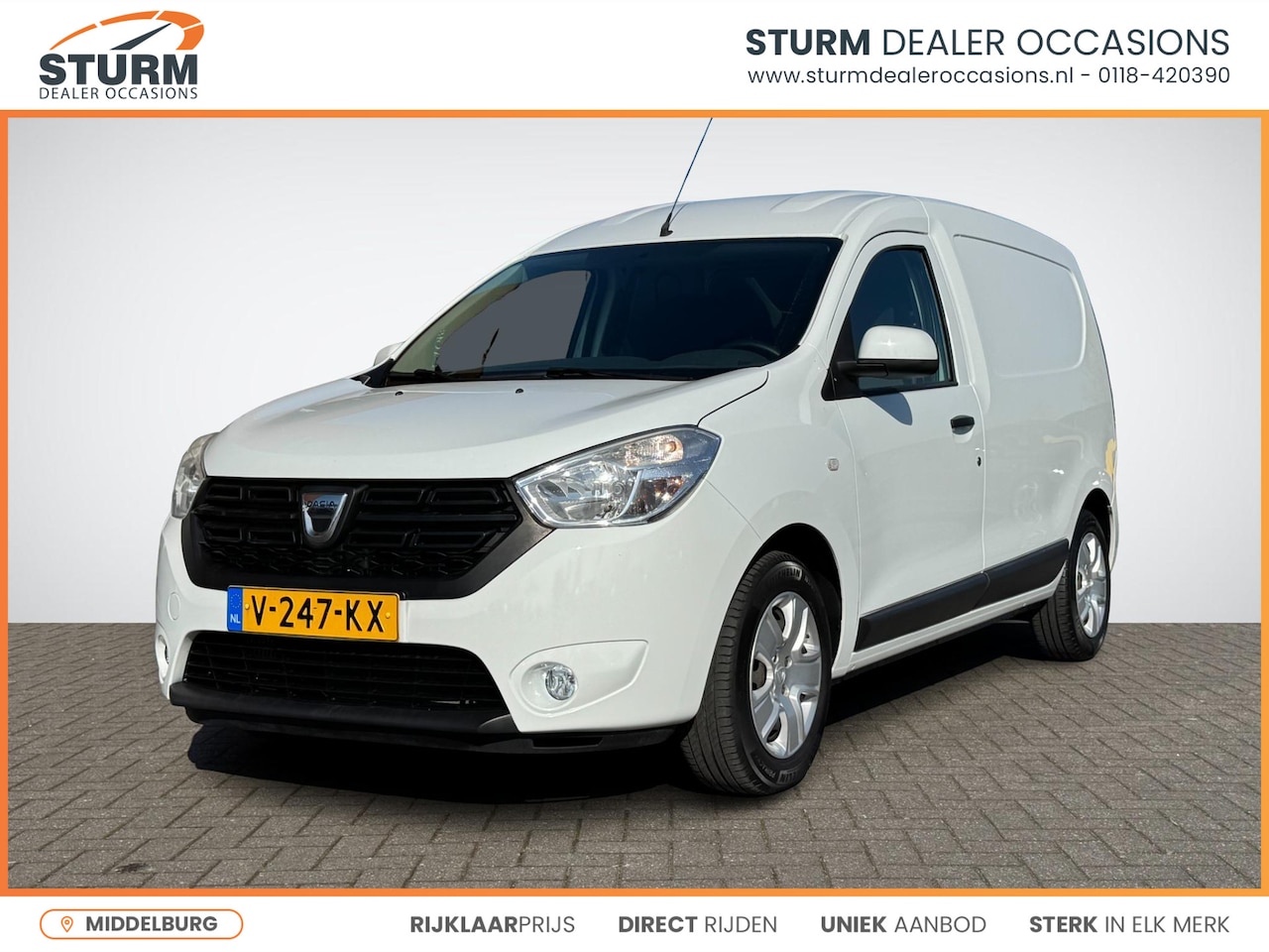 Dacia Dokker - 1.5 dCi 90 Solid | Trekhaak | Navigatie | Airco | Bluetooth Tel. | Elek. Ramen + Spiegels - AutoWereld.nl