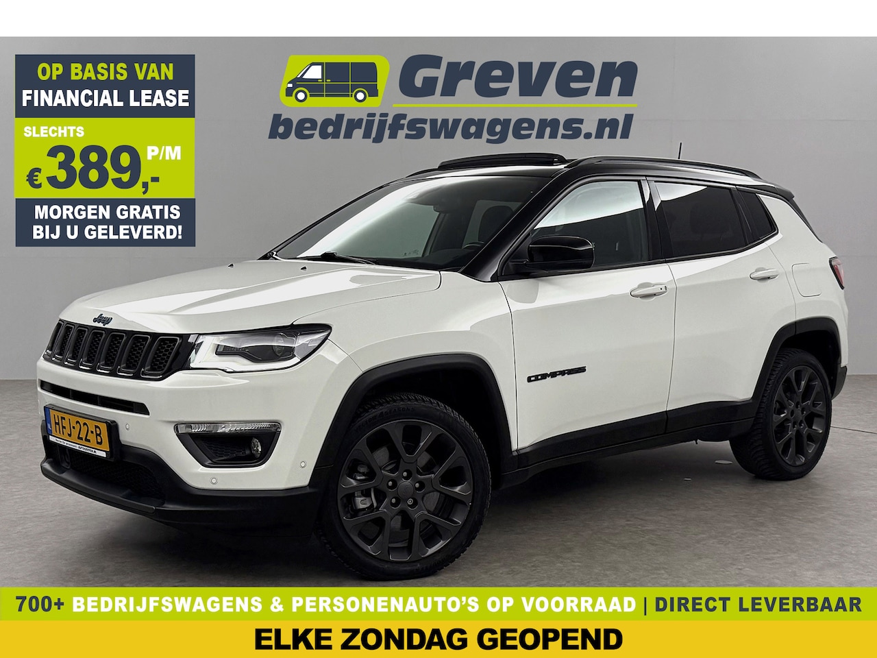 Jeep Compass - 4xe 240PK Plug-in Hybrid Electric S Pano | LED | Leder | Alpine Audio | Virtual Camera Car - AutoWereld.nl
