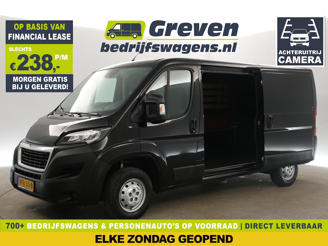Peugeot Boxer - 333 2.2 BlueHDi L2H1 165PK Airco 2xSchuifdeur Camera Cruise Navigatie PDC Elektrpakket Tre - AutoWereld.nl