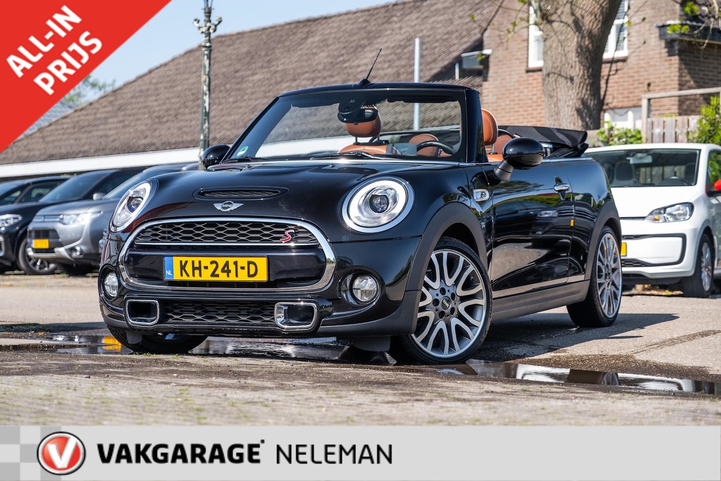 MINI Cabrio - Mini (f57) 2.0 192pk Aut CooperS Chili LEER VOL ! RIJKLAAR - AutoWereld.nl