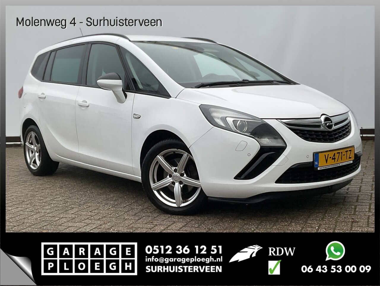 Opel Zafira - 2.0D 131pk Grijs-Kenteken Cruise Airco Stoelverw. - AutoWereld.nl