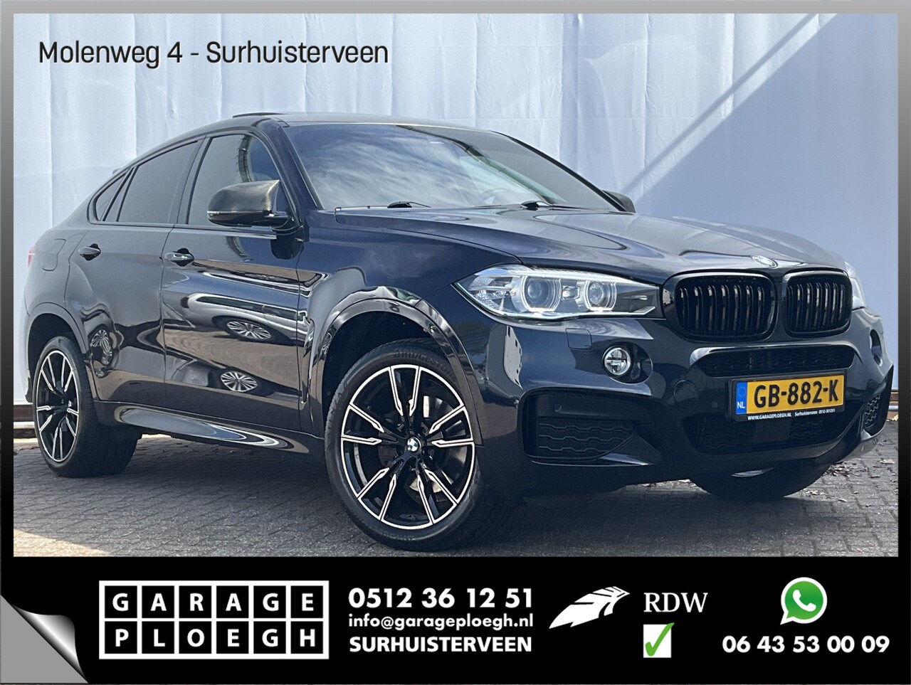 BMW X6 - xDrive30d High Executive M-Sport Pano Trekhaak HUD Harman/Kardon Leder VOL! - AutoWereld.nl