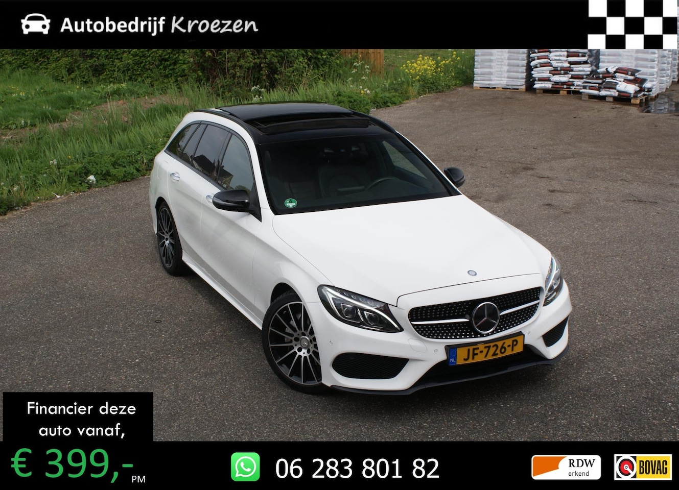 Mercedes-Benz C-klasse Estate - 180 Prestige ///AMG Pakket | Pano | Burmester | Night Pakket | - AutoWereld.nl