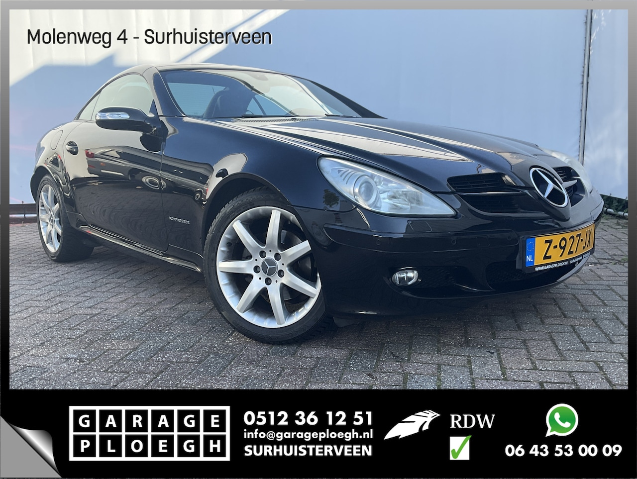 Mercedes-Benz SLK-klasse - 200 K. Automaat Black Beauty - AutoWereld.nl