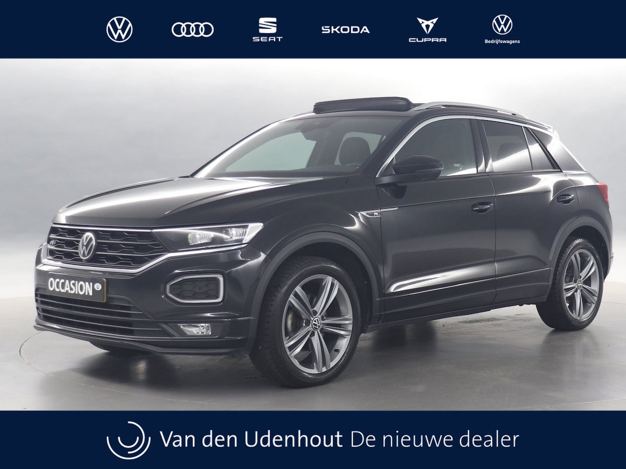 Volkswagen T-Roc - 1.5 TSI 150pk Sport Business R DSG / Panoramadak / Trekhaak / Elektrische achterklep - AutoWereld.nl