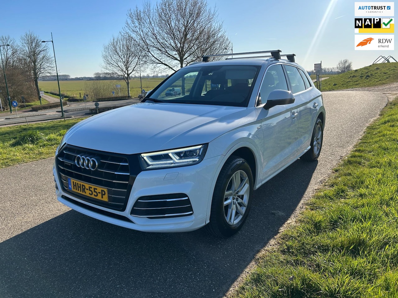 Audi Q5 - 55 TFSI e quattro Wit LED MATRIX - AutoWereld.nl