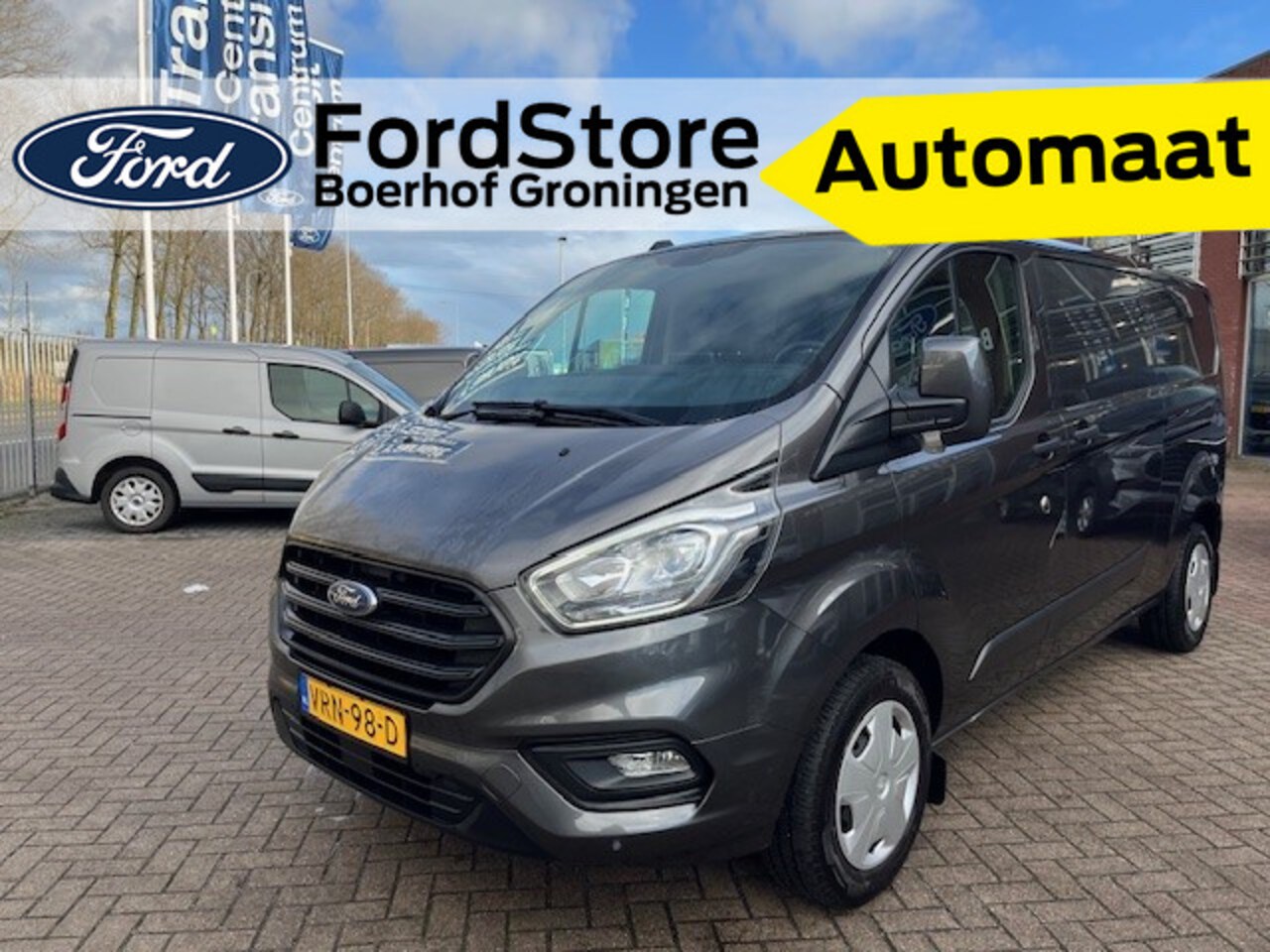 Ford Transit Custom - 300 2.0 TDCI L2H1 Trend AUTOMAAT | 130PK I TREKHAAK I DUBBELE SCHUIFDEUR I CAMERA I BANK - AutoWereld.nl