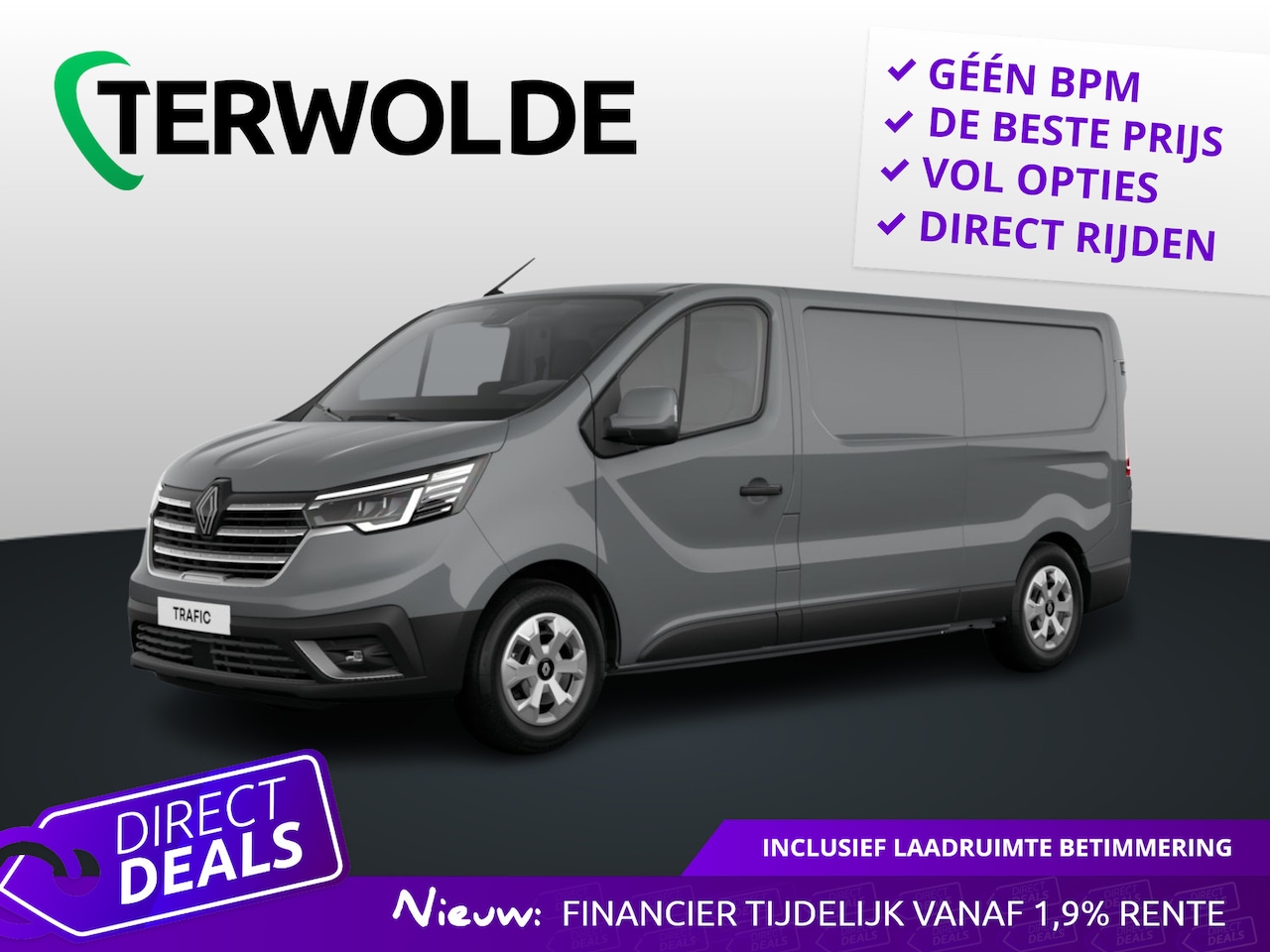 Renault Trafic - Gesloten Bestel L2H1 T30 dCi 130 6MT Advance Blue dCi 130 | Achteruitrijcamera | Alarmsyst - AutoWereld.nl