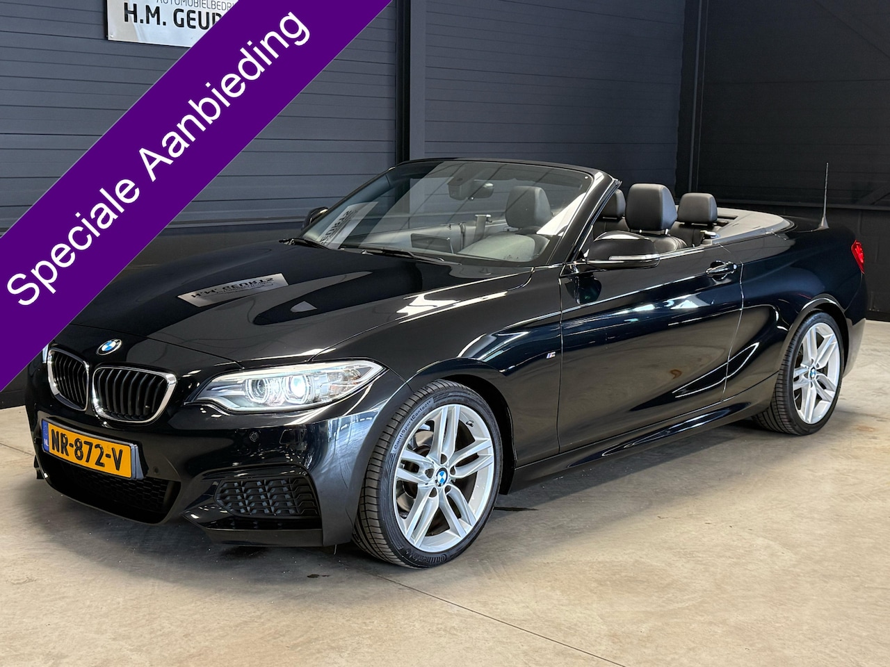 BMW 2-serie Cabrio - 218i M Sport Automaat Leder Xenon Navi Clima Automaat Zeer Nette Auto! - AutoWereld.nl